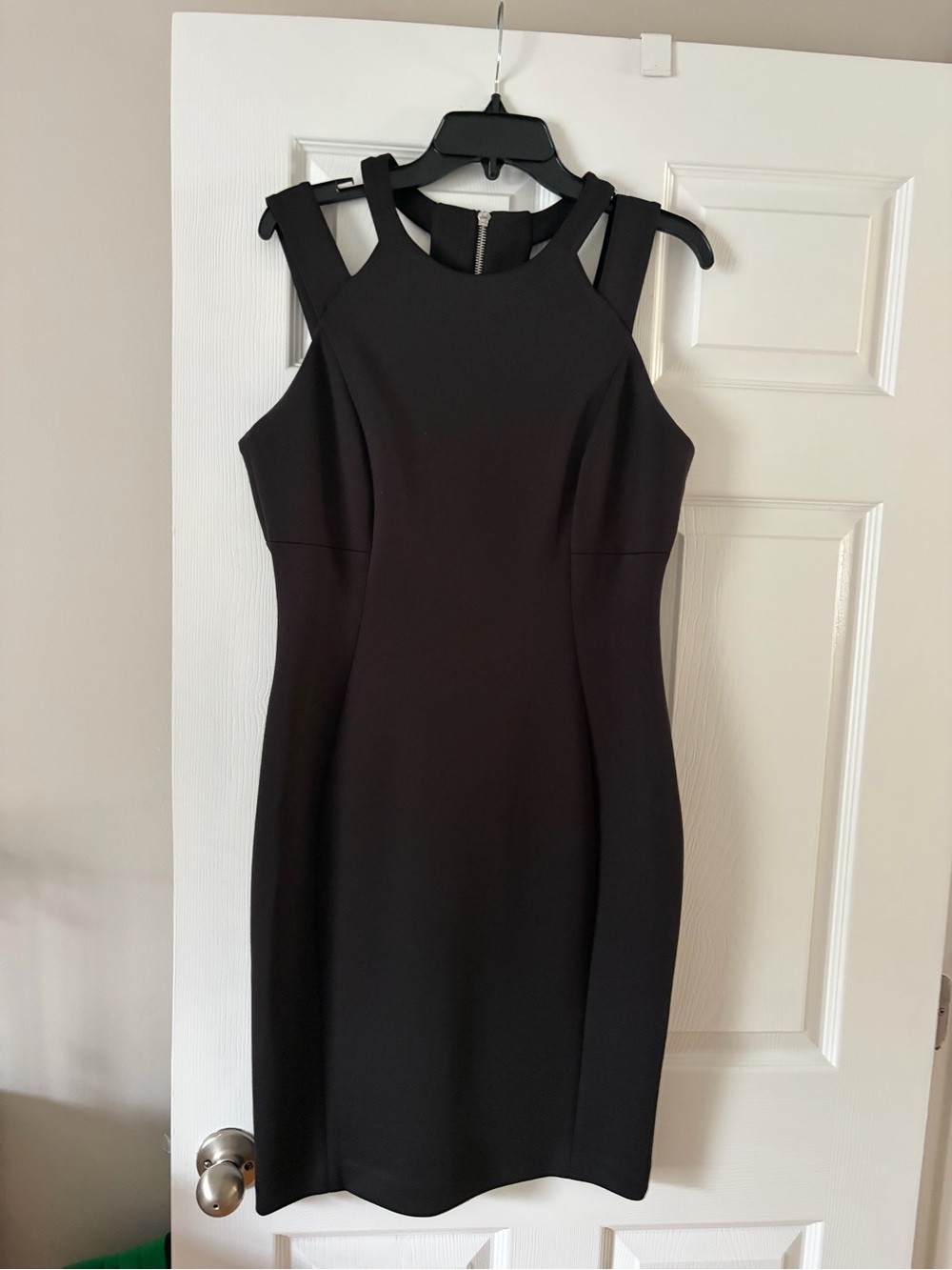 Clavin Klein Classic Black Sheath Dress -